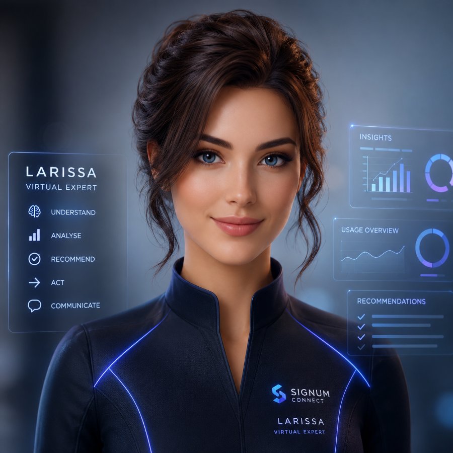 Larissa, the Signum Connect virtual expert